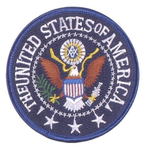 Aufnäher "Wappen des US-Präsidenten"