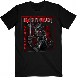 Iron Maiden - Senjutsu Cover Distressed Red, T-Shirt schwarz