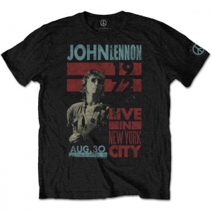 John Lennon - Live In New York City, T-Shirt schwarz