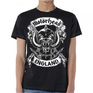 Motörhead - Crosses Sword England Crest, T-Shirt schwarz