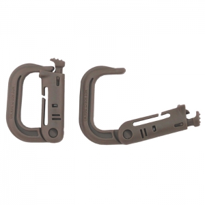 Plastik Karabiner Molle coyote 2er Pack