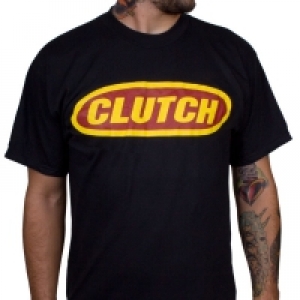 Clutch - Logo, T-Shirt schwarz