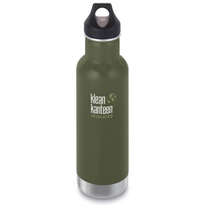 Flasche, Klean Kanteen, oliv, doppelwandig, ca. 592 ml