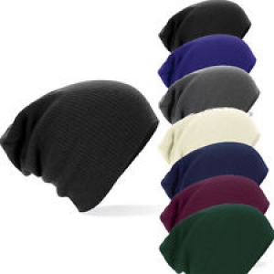 Beechfield Slouch Beanie SCHWARZ