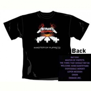 Metallica - Master of puppets, T-Shirt schwarz