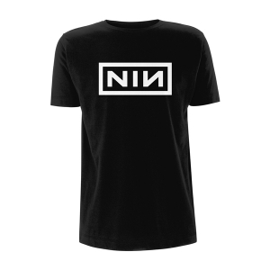 Nine Inch Nails - Classic white logo, T-Shirt schwarz
