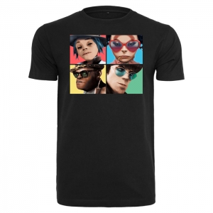 Gorillaz - 4 Faces, T-Shirt schwarz