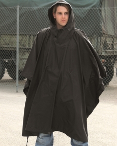 Mil-Tec RipStop Poncho schwarz
