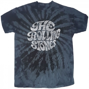 Rolling Stones - 70's Logo, T-Shirt Batik blau/schwarz