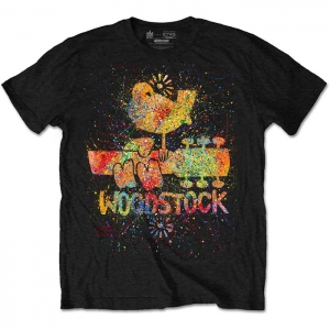 Woodstock - Splatter, T-Shirt schwarz