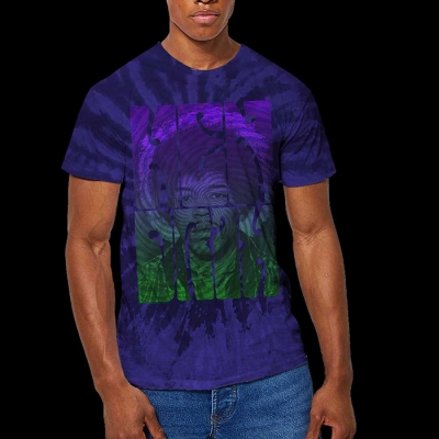 Jimi Hendrix - Swirly Text, T-Shirt Batik